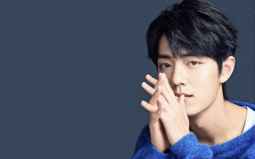 Картинка мужчины xiao+zhan актер лицо свитер