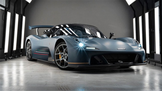 Обои картинки фото dallara stradale pan lx, автомобили, dallara, голубая, помещение