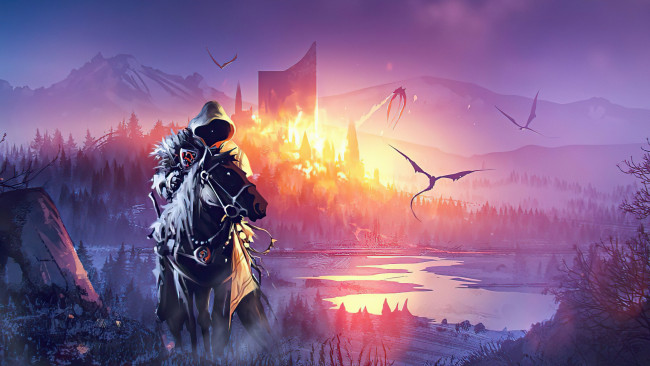 Обои картинки фото фэнтези, иные миры,  иные времена, всадник