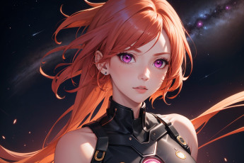 Картинка аниме unknown +другое+ нейросети графика нейроарт ai art нейронные сети рисунки нейро искусство девушка