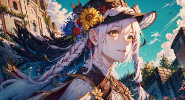 Картинка аниме город +улицы +интерьер +здания нейросети графика нейроарт ai art нейронные сети рисунки нейро искусство