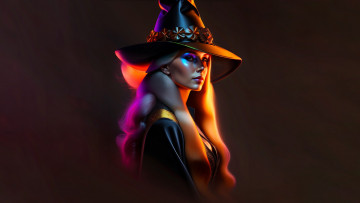 Картинка фэнтези маги +волшебники нейросети графика нейроарт ai art нейронные сети рисунки нейро искусство ведьма