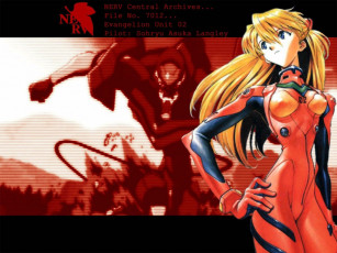Картинка аниме evangelion