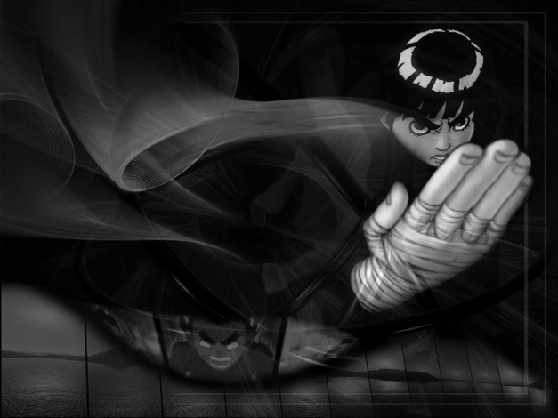 Обои картинки фото naruto, {rock, lee}, аниме