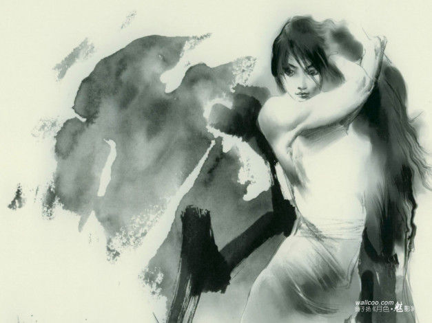 Обои картинки фото рисованные, люди