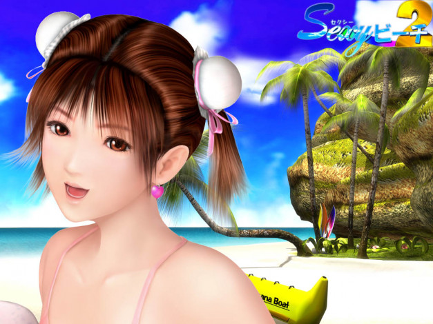 Обои картинки фото видео, игры, sexy, beach