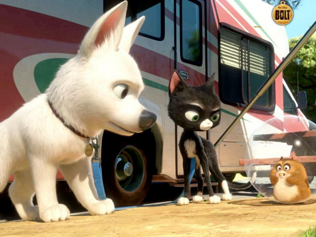 Обои картинки фото bolt, мультфильмы