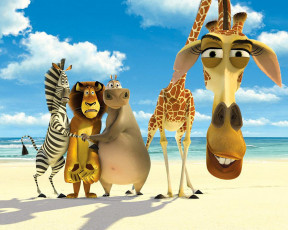 обоя мультфильмы, madagascar