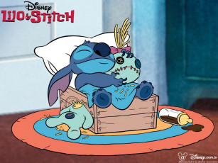 обоя мультфильмы, lilo, stitch