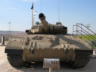 Картинка основной танк «merkava» mk iii техника военная