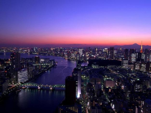 Обои картинки фото города, огни, ночного