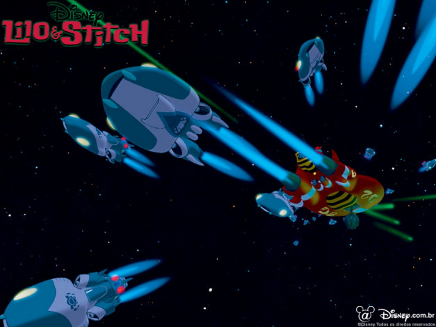 Обои картинки фото мультфильмы, lilo, stitch