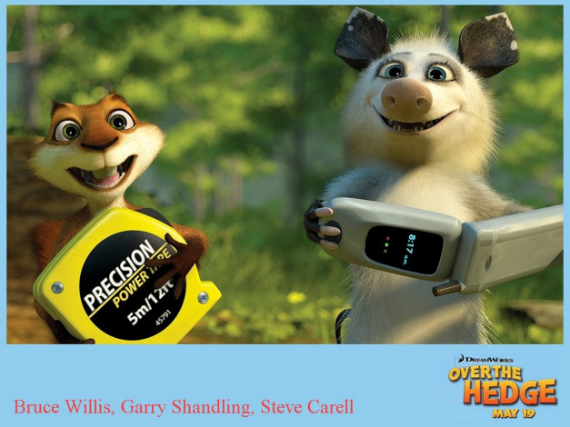 Обои картинки фото мультфильмы, over, the, hedge