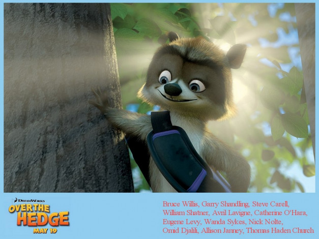Обои картинки фото мультфильмы, over, the, hedge