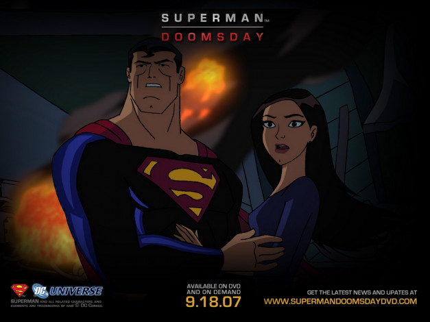 Обои картинки фото мультфильмы, superman