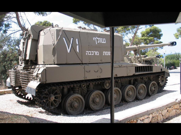 Обои картинки фото самоходная, артеллерийская, установка, sholef, техника, военная