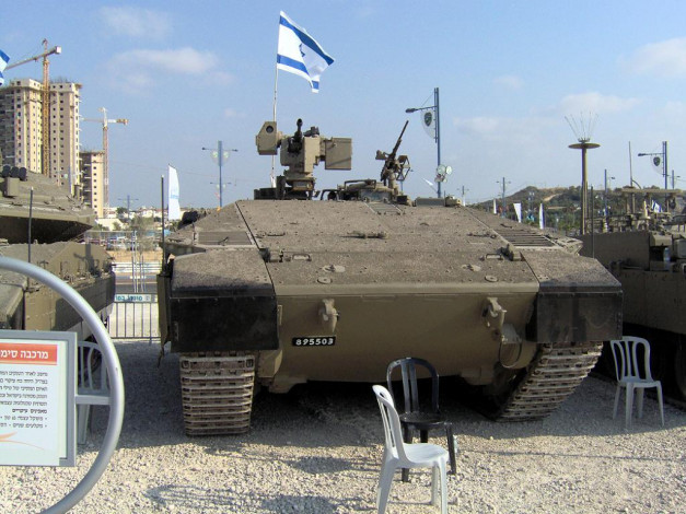 Обои картинки фото тяжёлый, бтр, «namer, rishon», техника, военная