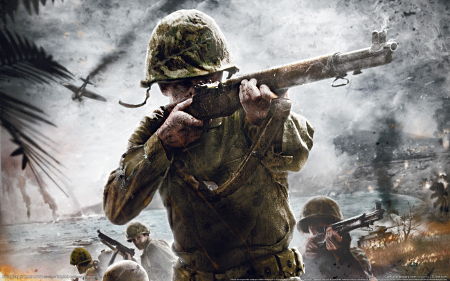 Обои картинки фото видео, игры, call, of, duty, world, at, war