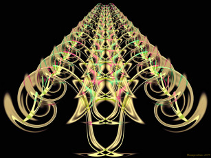 Картинка 3д графика fractal фракталы