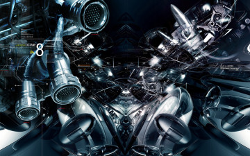 Картинка 3д графика abstract абстракции