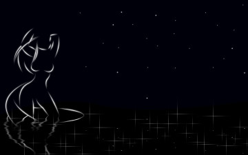 Картинка 3д графика people люди тёмная девушка