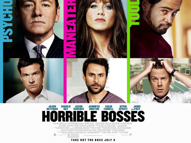 Обои картинки фото horrible, bosses, кино, фильмы, jennifer, aniston