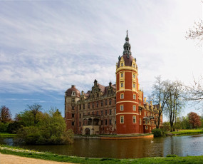 Картинка германия бад мускау дворец князя пюклера города дворцы замки крепости пеклюра вода