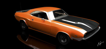 Картинка автомобили 3д dodge challenger