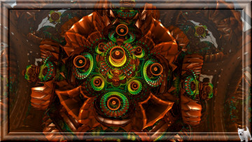 обоя 3д, графика, fractal, фракталы, узор, цвета, фон