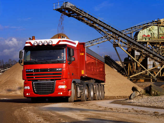 Обои картинки фото daf, xf, 105, автомобили, нидерланды, автобусы, шасси, седельные, тягачи, trucks, nv