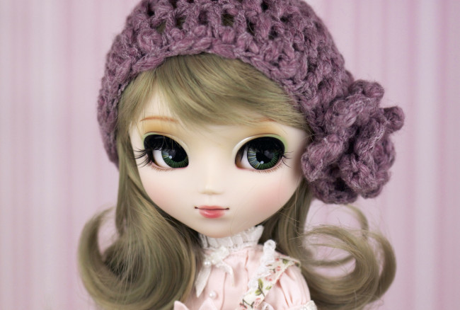 Обои картинки фото разное, игрушки, шапочка, кукла