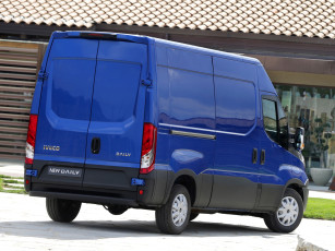 Картинка автомобили iveco van daily синий 2014
