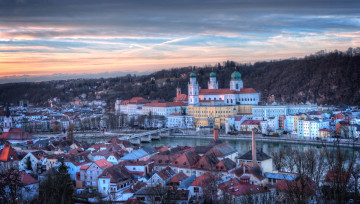 Картинка пассау+ германия города -+панорамы храм дома