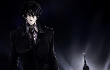 Картинка аниме psycho-pass психо-паспорт ginoza nobuchika парень свет вышка