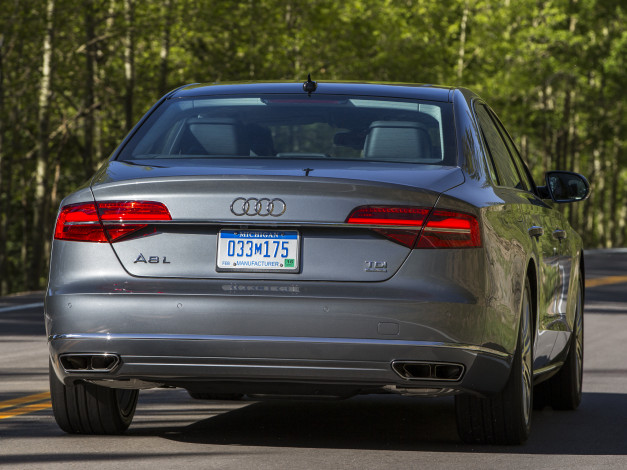 Обои картинки фото автомобили, audi, quattro, l, 4-0t, a8, 2014г, d4, us-spec