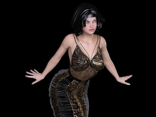 Картинка 3д+графика люди+ people фон взгляд девушка