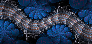 Картинка 3д+графика фракталы+ fractal узор фон цвета