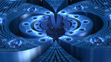 Картинка 3д+графика фракталы+ fractal цвета фон узор