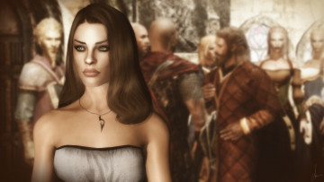 Картинка 3д+графика люди+ people девушка взгляд фон