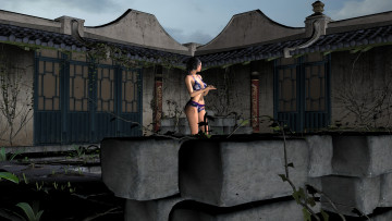 Картинка 3д+графика люди+ people девушка взгляд фон