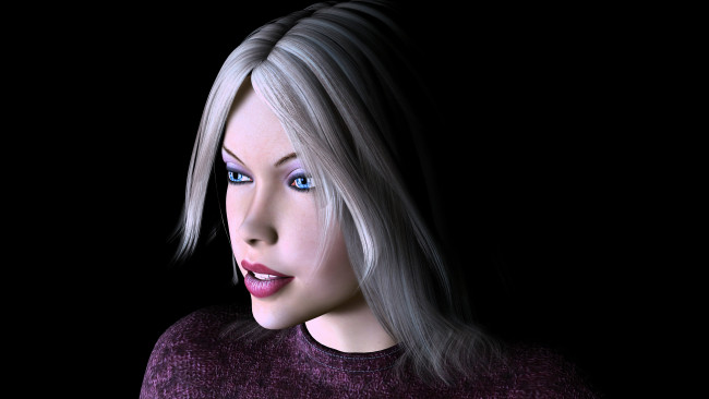 Обои картинки фото 3д графика, портрет , portraits, фон, взгляд, девушка