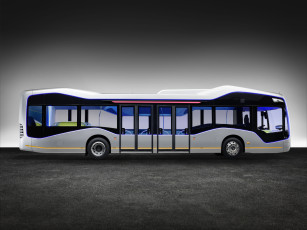 обоя автомобили, 3д, future, mercedes-benz, bus, 2016г