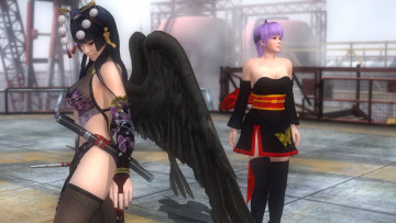 обоя 3д графика, аниме , anime, поза, фон, взгляд, девушки