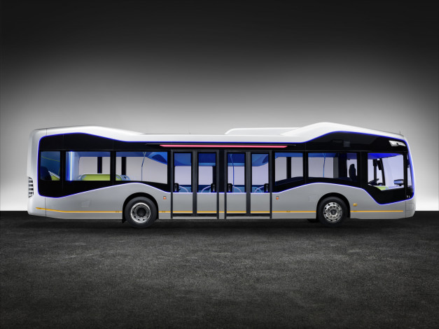 Обои картинки фото автомобили, 3д, future, mercedes-benz, bus, 2016г