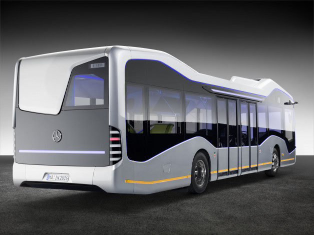 Обои картинки фото автомобили, 3д, future, mercedes-benz, bus, 2016г