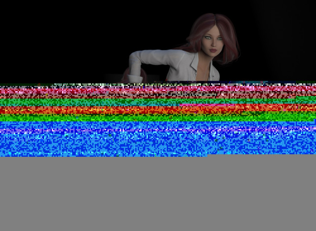 Обои картинки фото 3д графика, люди , people, фон, взгляд, девушка