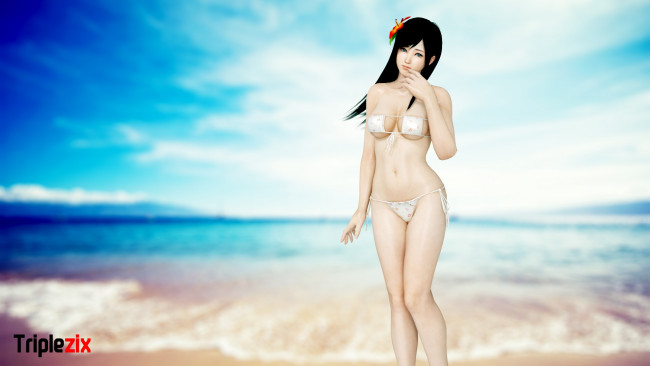 Обои картинки фото 3д графика, аниме , anime, девушка, взгляд, фон