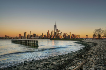 Картинка new+york города нью-йорк+ сша панорама небоскребы