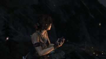 Картинка 3д+графика фантазия+ fantasy девушка tomb raider фон взгляд