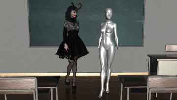 обоя 3д графика, существа , creatures, фон, взгляд, кастаника